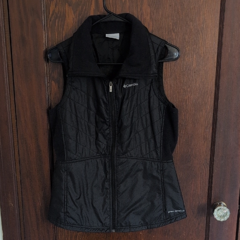 Columbia Black Fleece Vest Size Small